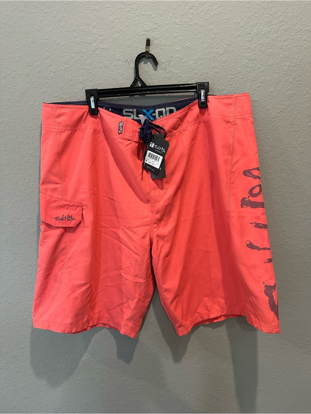 Salt Life SLX-QD Aqua Trunks Swim Shorts Sz 42 NWT